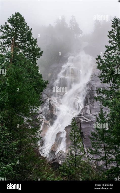 Shannon Falls Provincial Park Squamish British Columbia Stock Photo