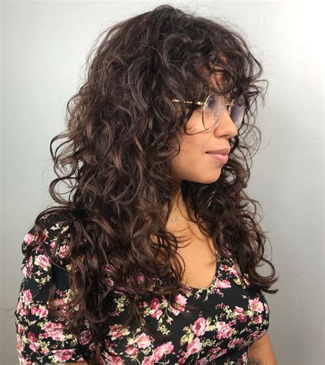 how to style curly hair with curtain bangs liobuilding