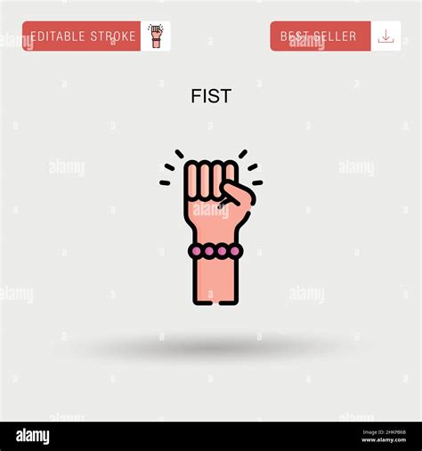 Fist Simple Vector Icon Stock Vector Image And Art Alamy