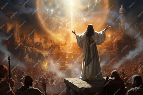 Premium AI Image | Revelation of Jesus Christ Biblical Jerusalem