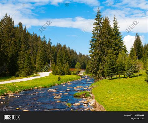 River Flows Through Image And Photo Free Trial Bigstock