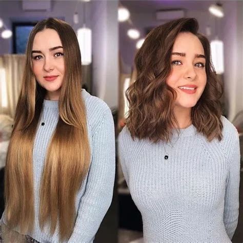 25 Haircut Before And After Long Medium Ideas For 2020 Long To Short Hair Hair Styles Hair