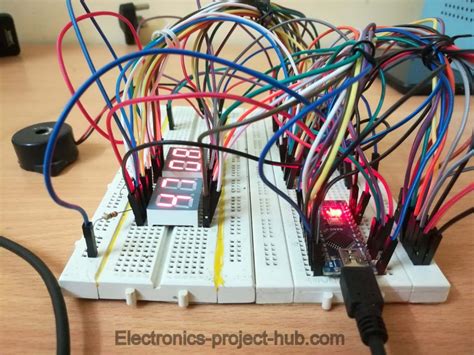 Countdown Timer Circuit Diagram With 7 Segment Display Diy