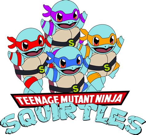 Teenage Mutant Ninja Squirtles Button Etsy