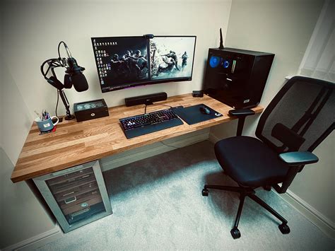 My Simple Ikea Karlby Worktop Desk Setup Desk Setup Computer Desk