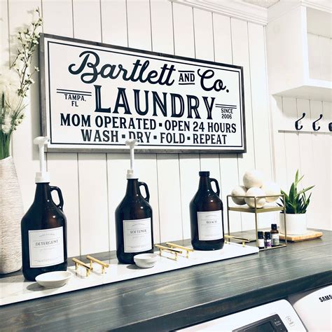 Custom Sign Vintage Laundry Sign Personalized Laundry Sign Laundry Sign