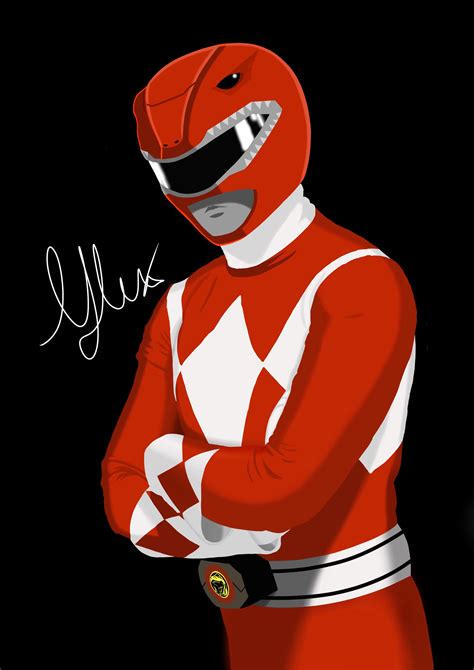 Its Morphin Time My Mighty Morphin Red Ranger Fan Art Is Finally