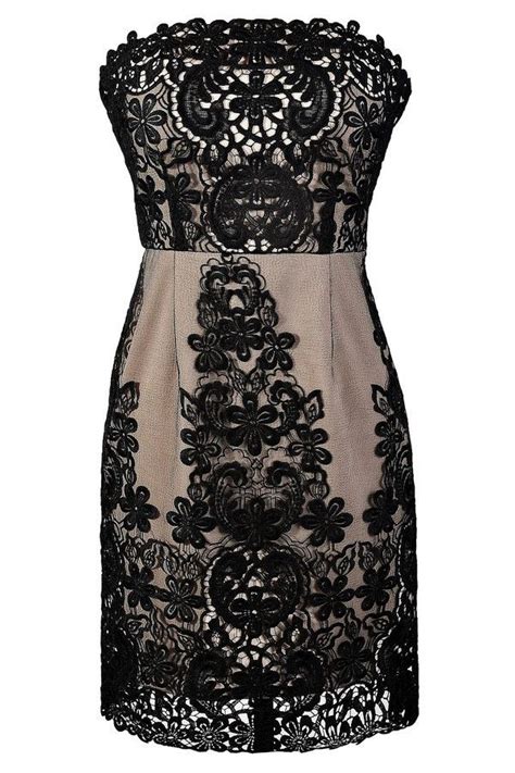 Dark Night Black And Nude Lace Sheath Dress Lilyboutique Com