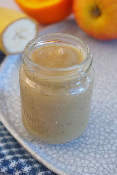 Compote banane pomme orange