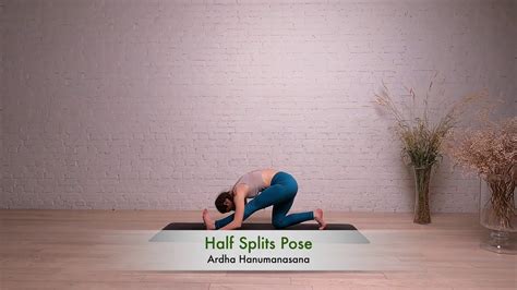 How To Do A Half Splits Pose Ardha Hanumanasana Youtube