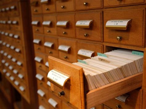 Library Card Catalog Card Catalog Library Card Catalog Library