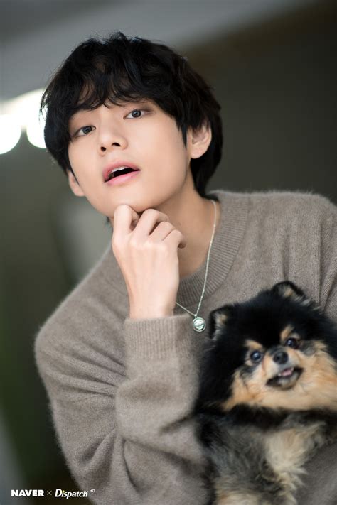 191230 Btss V And His Dog Yeontan Birthday Photoshoot By Nave