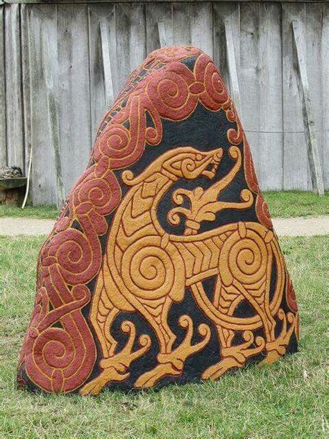 Also during this time, runestones became more prominent and were decorated in the ringerike fashion. Christiansø, Bornholm, Denmark | Viking art, Norse, Viking ...