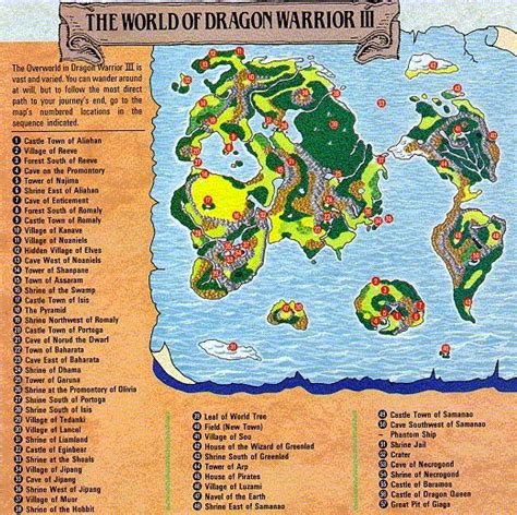 Dragon Warrior Map