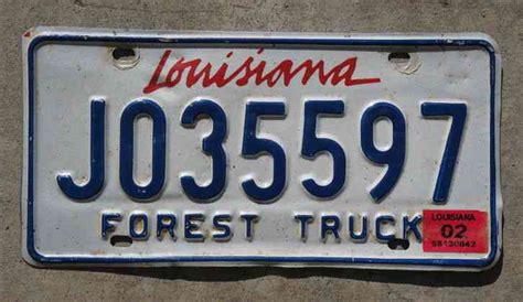 Vintage Louisiana License Plate