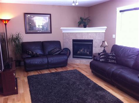 Awkward Shaped Living Room Area With A Large Corner Fire Place Looking