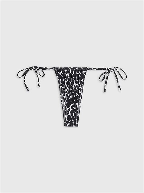 tie side bikini bottoms ck leopard calvin klein® kw0kw023200gj