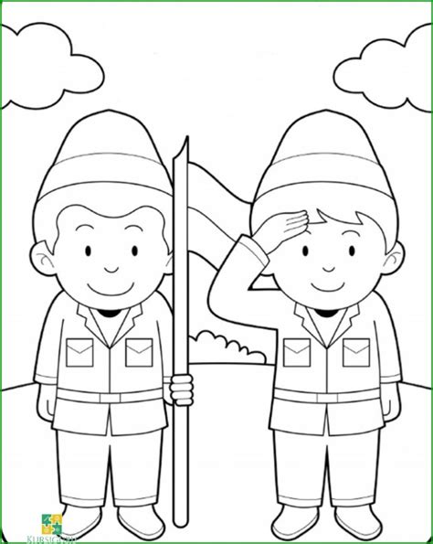 35 Gambar Mewarnai Untuk Anak Tema Kemerdekaan: TK & SD