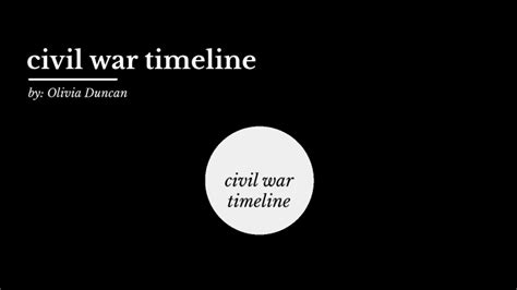 Civil War Timeline Project By Olivia Duncan On Prezi