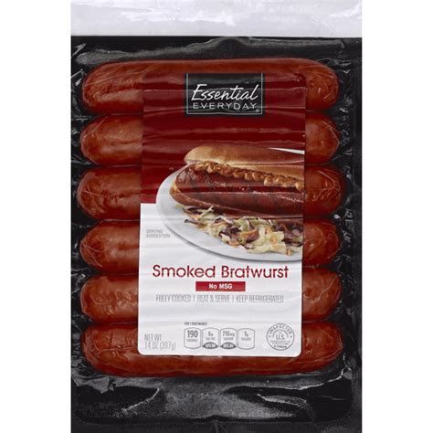Essential Everyday Bratwurst Smoked Brats And Sausages Food Fair Markets