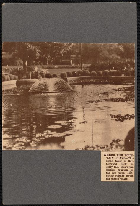 Beehive Fountain In Buttonwood Park New Bedford Ma Digital Commonwealth