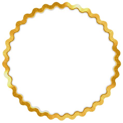 ästhetischer Goldener Kreisrahmen Rahmen Kreis Golden Png Und Psd