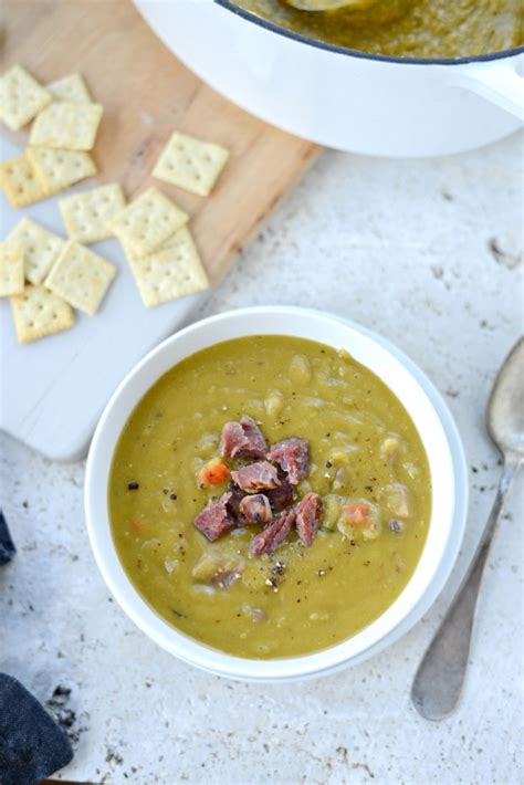 Easy Split Pea Soup With Ham Simply Scratch