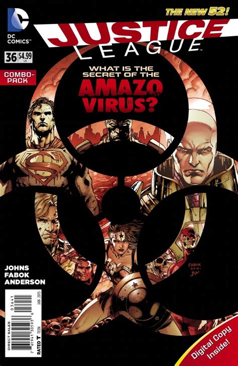 Justice League 36 The Amazo Virus Chapter One Quarentined Issue