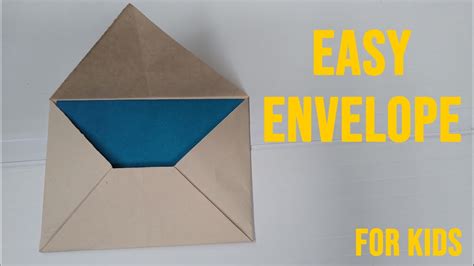 How To Make A Paper Envelope Paper Craft For Kids Origami Without