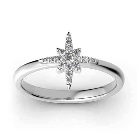 Jeulia Stackable Star Sterling Silver Ring Jeulia Jewelry