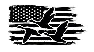 Download Distressed American Flag Duck Hunter Drake Hunting Decoy ...