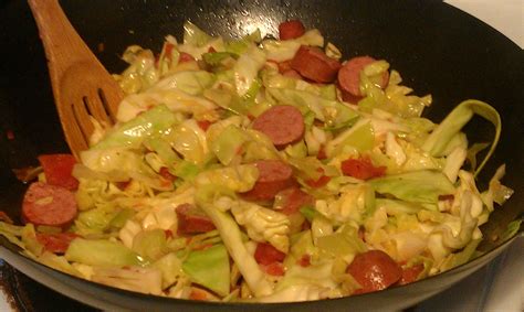 For a quick version of sauerkraut, try cabbage simmered in white wine, with onion and herbs. Southern Fried Cabbage With Sausage | Recipe | Discover ...
