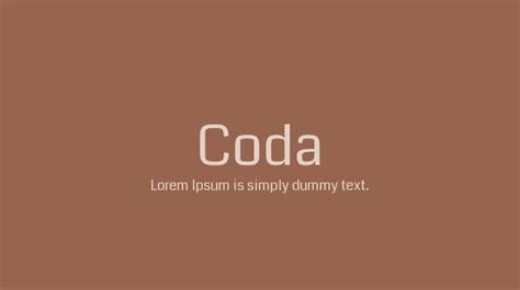 Coda Font Download Free For Desktop And Webfont
