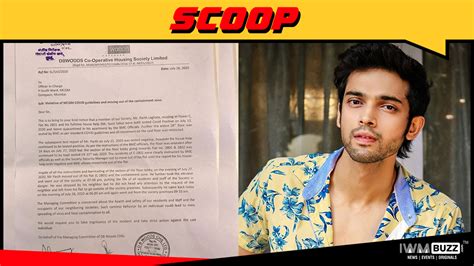 Covid 19 Scare Complaint Against Parth Samthaan For Violating Rules