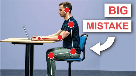 How To Sit Properly Desk Ergonomics Youtube