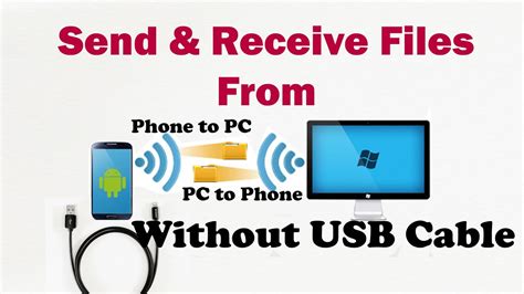 How To Transfer Files From Pc To Phone And Phone To Pc Without Any