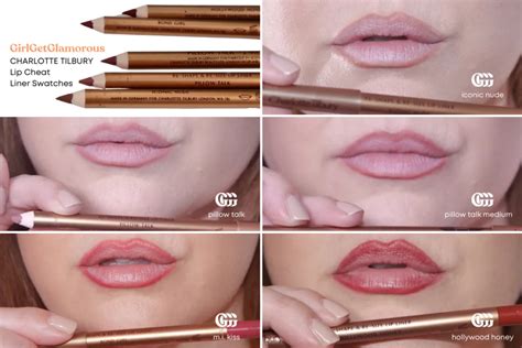 Charlotte Tilbury Lip Cheat Liner Shades Swatches Review