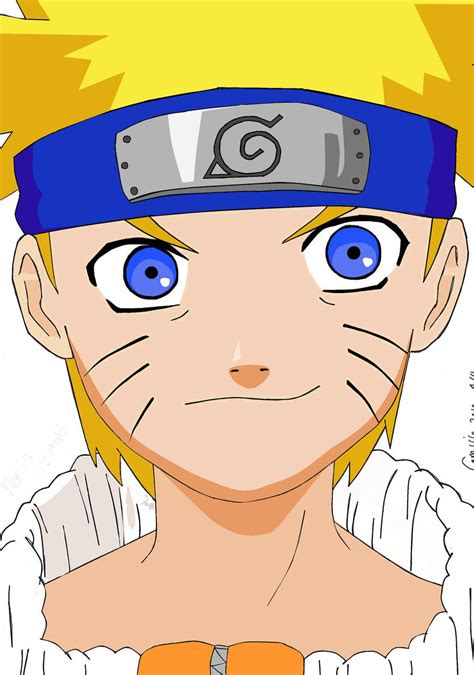 Naruto Uzumaki With Colors By Lrakuenl On Deviantart