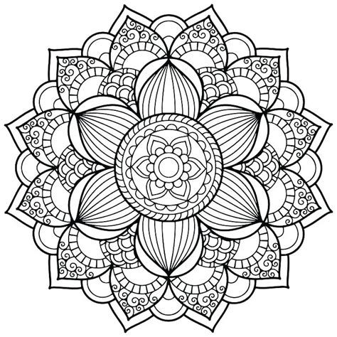 Intricate Mandala Coloring Pages Coloring Pages