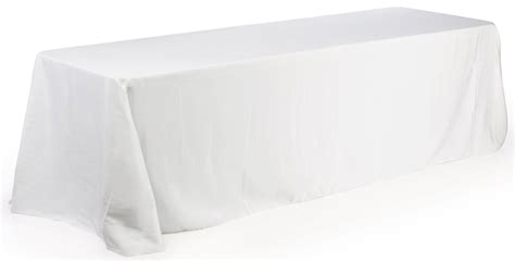 tradeshow table covers white fabric   foot tables
