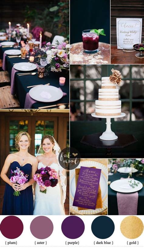 Midnight Blue And Purple Wedding Wedding Colors Purple Purple Wedding Theme