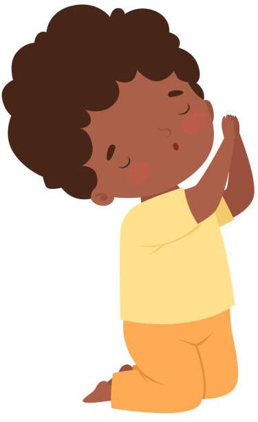 Little Boy Praying Illustrations Royalty Free Vector Graphics And Clip