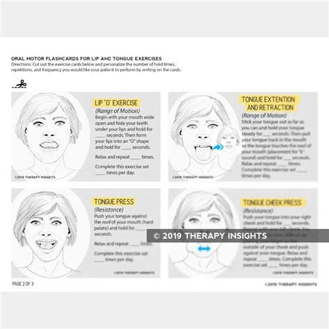 Oral Motor Flashcards Printable Handouts For Speech Occupational And Physical Therapists