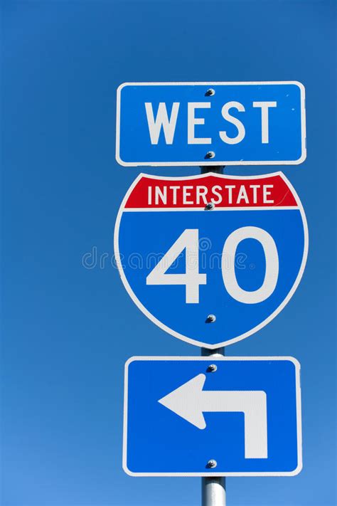 Interstate I 40 Sign Stock Photo Image Of Interstate 17892690