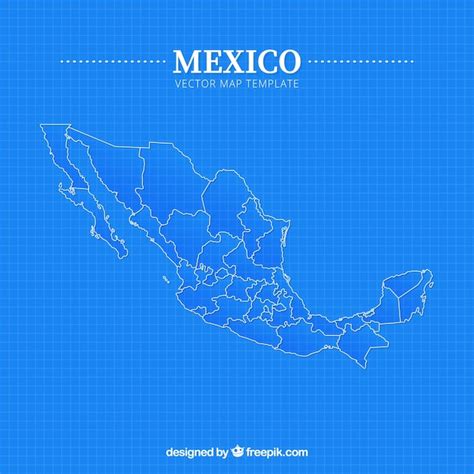 Fondo Plano De Mapa De M Xico Vector Gratis