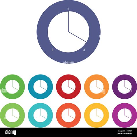 Circle Chart Infographic Set Icons Stock Vector Image And Art Alamy