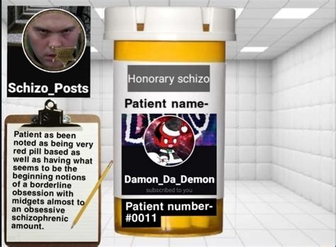 Patient Name Schizoposts Patient As Been Noted As Being Very Red Pill