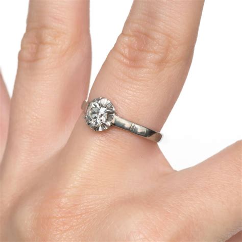 Below are our most requested styles. .63 Carat Platinum Diamond Engagement Ring For Sale at 1stdibs
