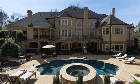 11000 Square Foot Brick And Stone Mansion In Alpharetta Ga Homes Of