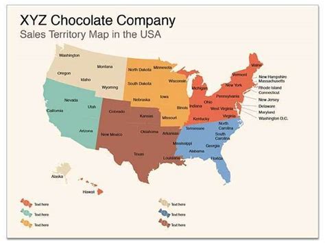 Sales Territory Usa Map Apple Keynote Map Tem
